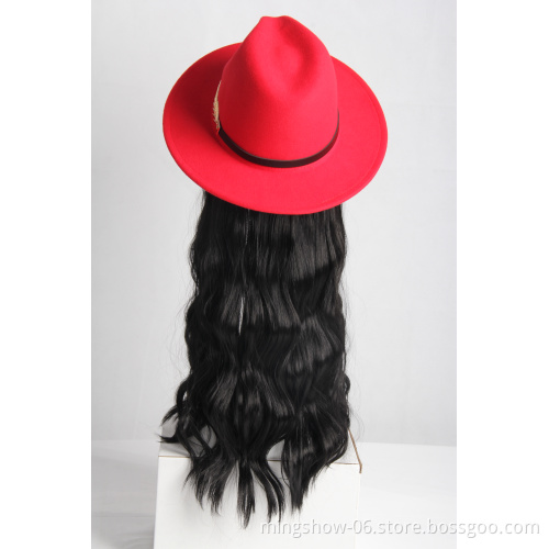 2019 New  arrivals popular wig hats for sale, can be  customized hat wig